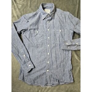 Spier Mackay Shirt Mens Extra Small Handmade Cotton Textured Oxford‎ Button